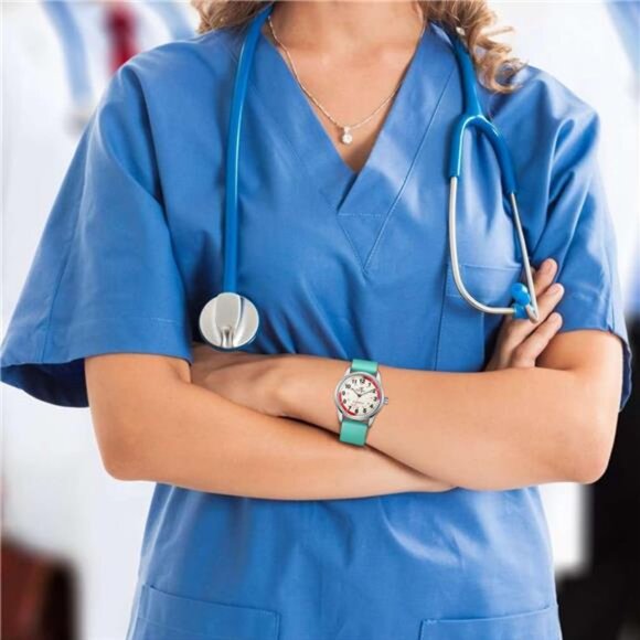 Nurse Watch Wrist Watch Easy to Read Watches for Medical Students - Picture 4 of 7